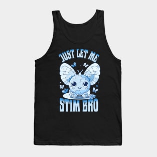 Autism Awareness Supportive Stimming Cute Butterfly Cartoon Tee Tank Top